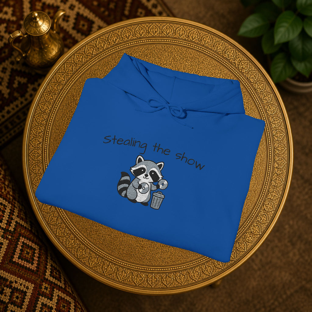 Cute Hedgehog embroidery Hoodie "Stealing the show" — cosy comfy and warm hoodie