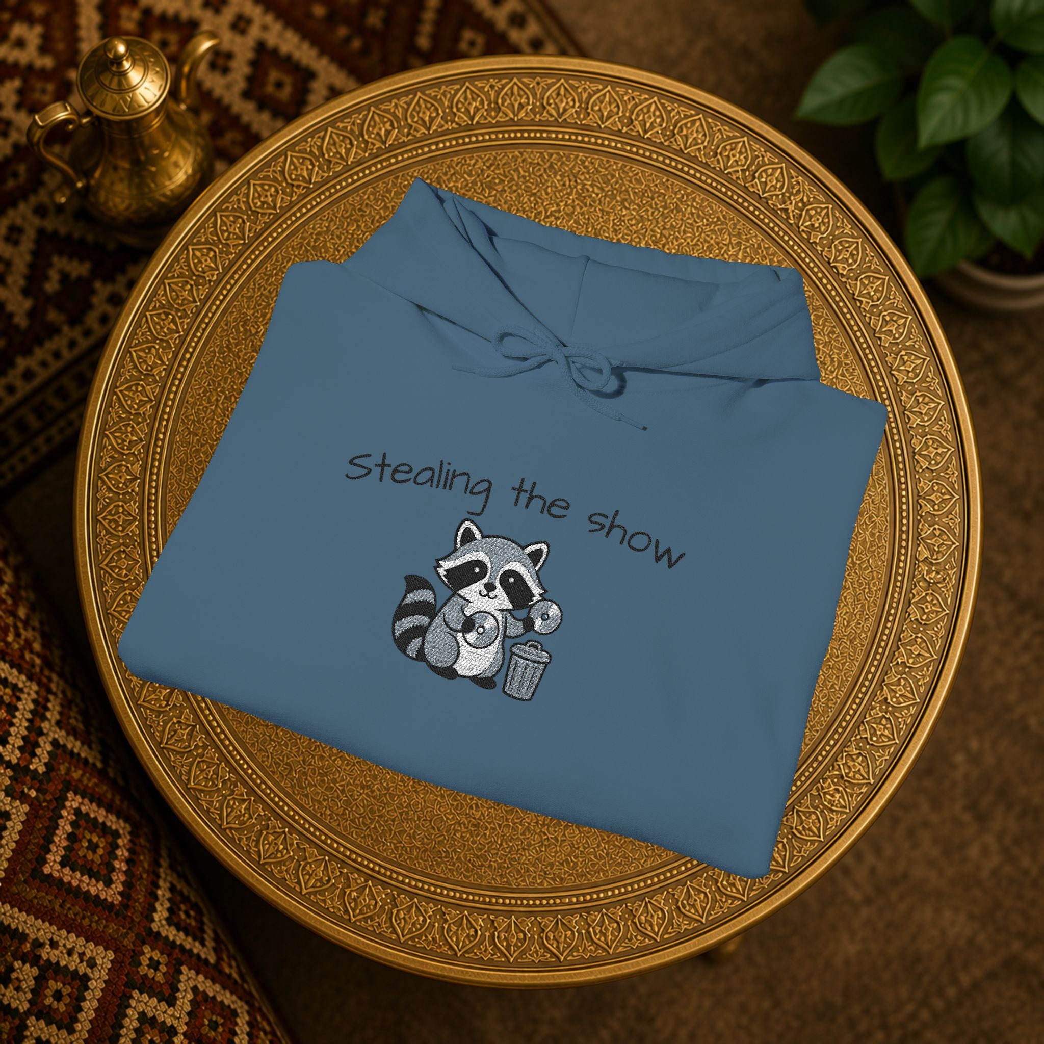 Cute Hedgehog embroidery Hoodie "Stealing the show" — cosy comfy and warm hoodie