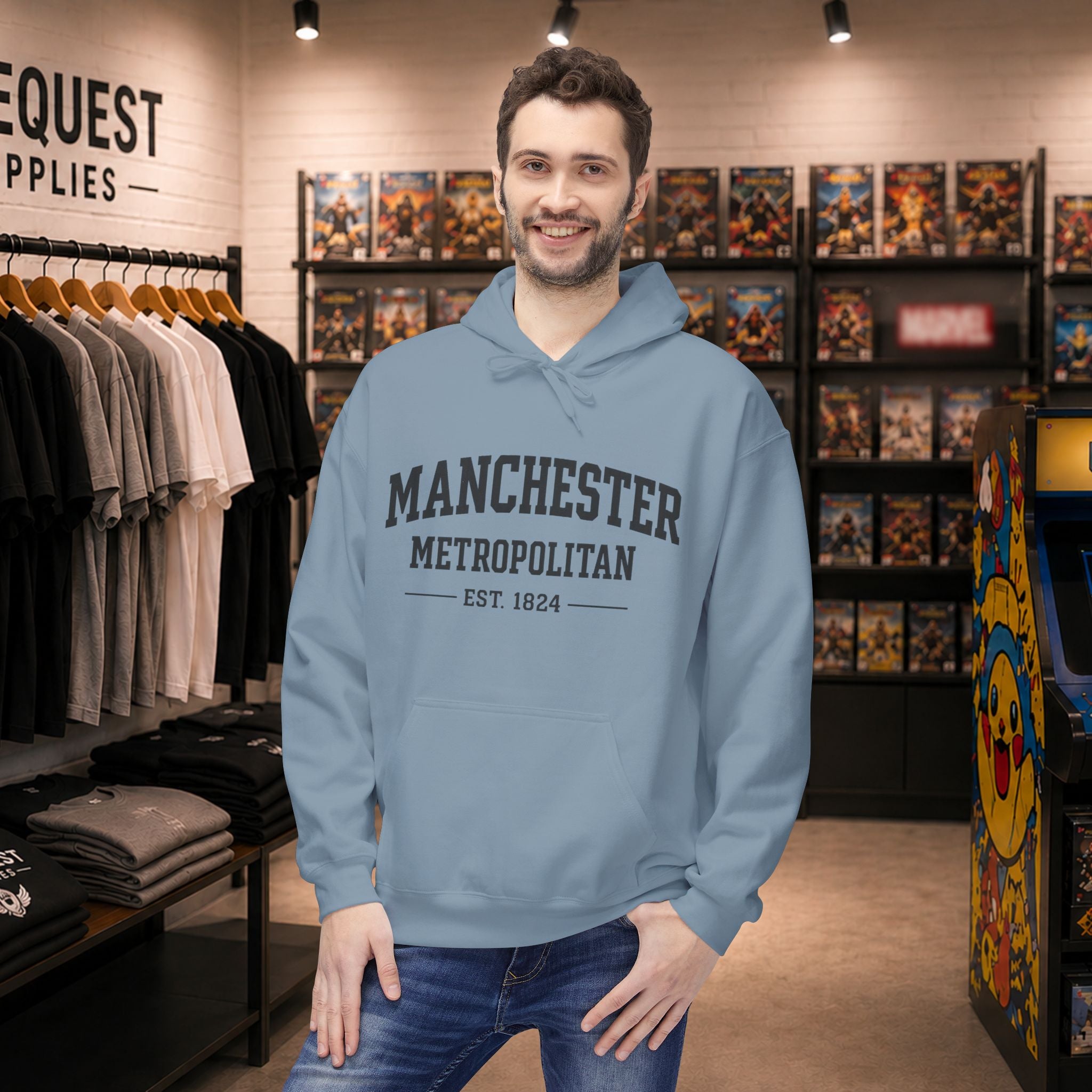 Manchester Metropolitan University hoodie | Campus Apparel, College Sweatshirt