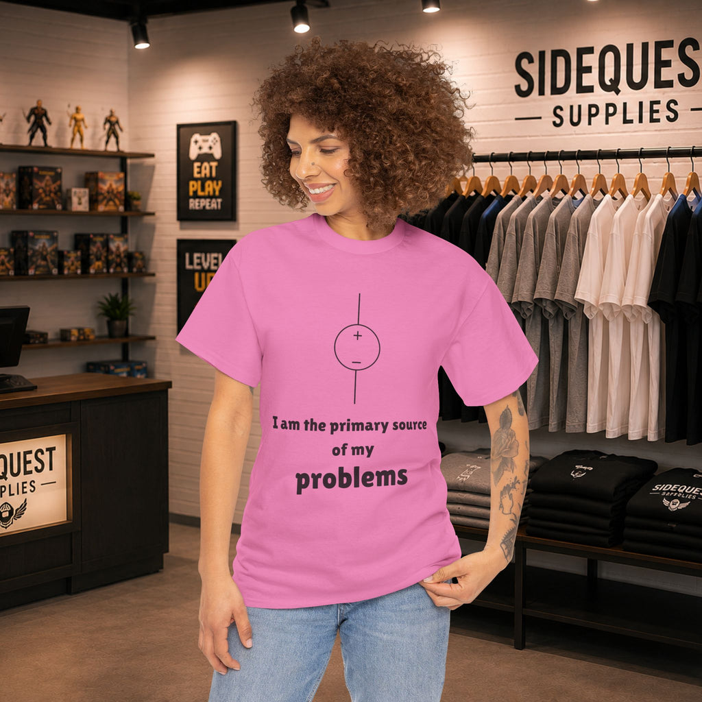 I Am the Primary Source of My Problems ⚡😅 Unisex Heavy Cotton Tee
