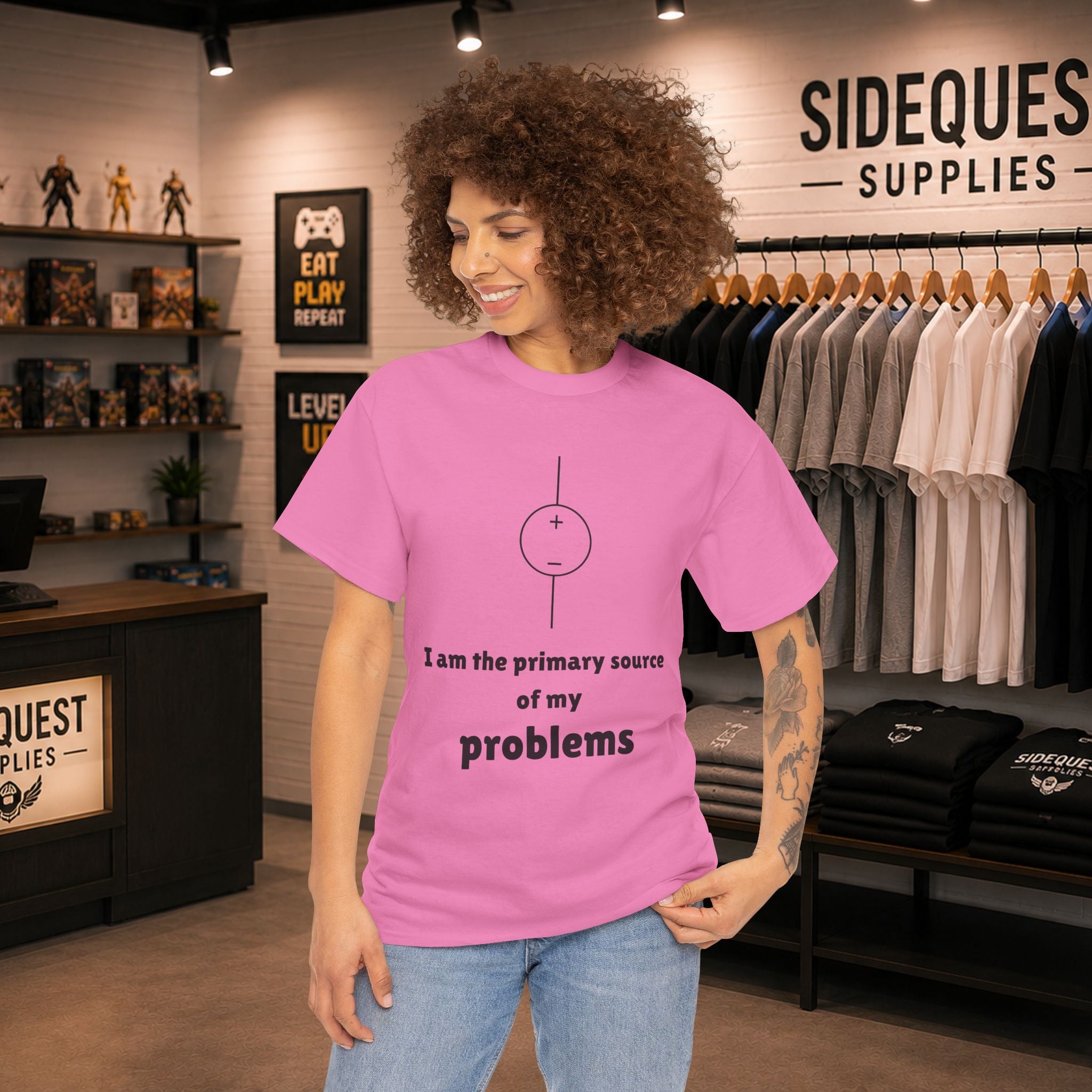 I Am the Primary Source of My Problems ⚡😅 Unisex Heavy Cotton Tee