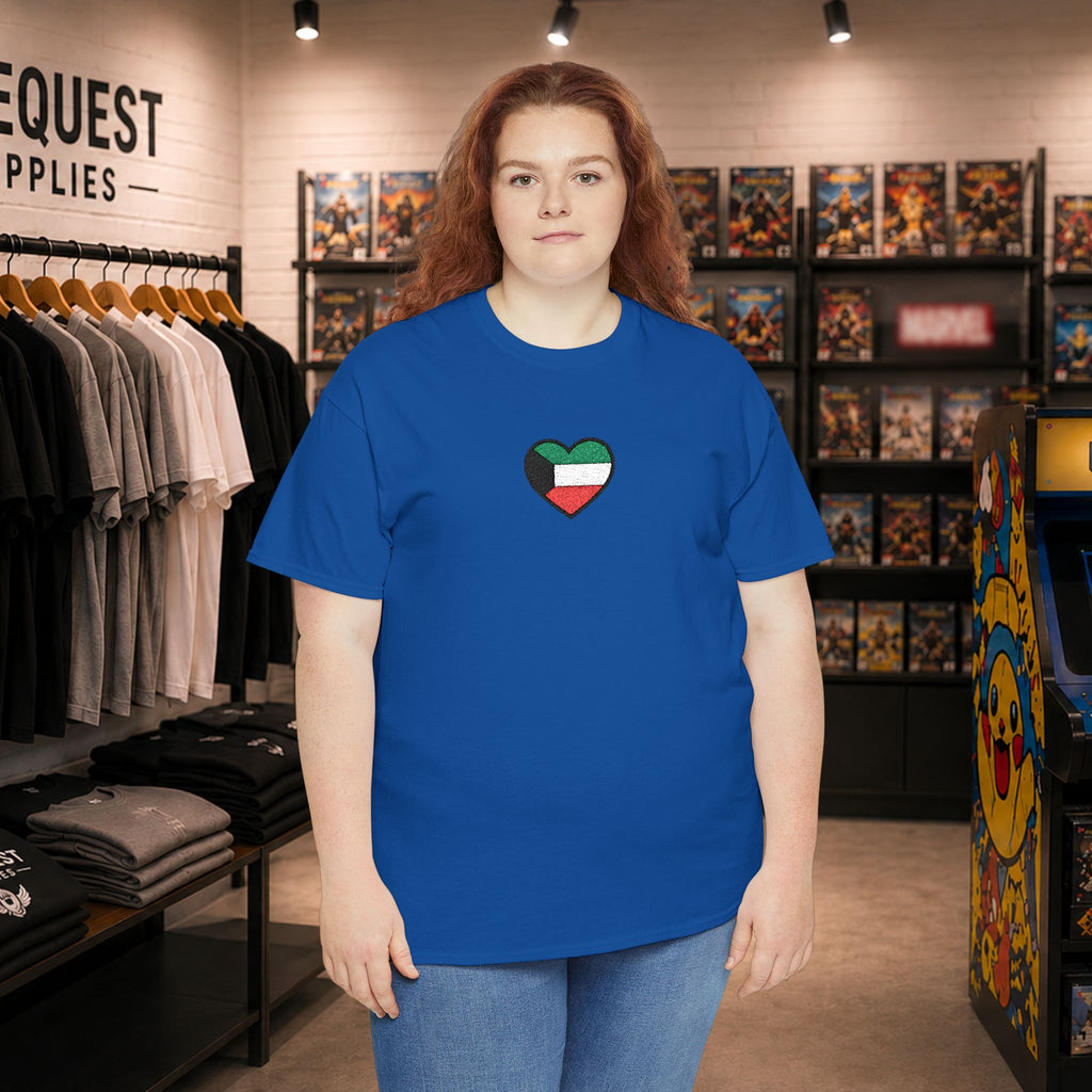 Kuwait heart T-Shirt  (embroidery)