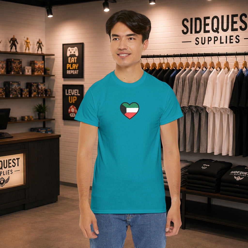 Kuwait heart T-Shirt  (embroidery)