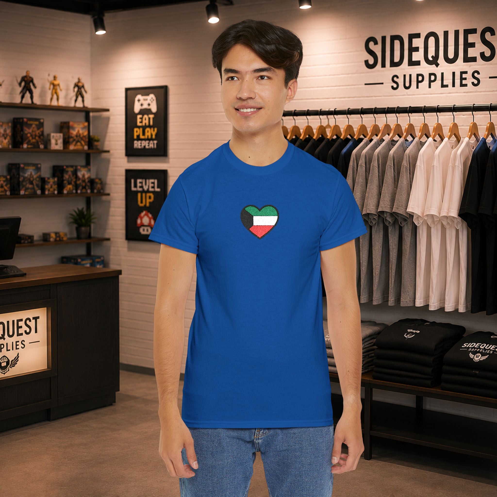 Kuwait heart T-Shirt  (embroidery)