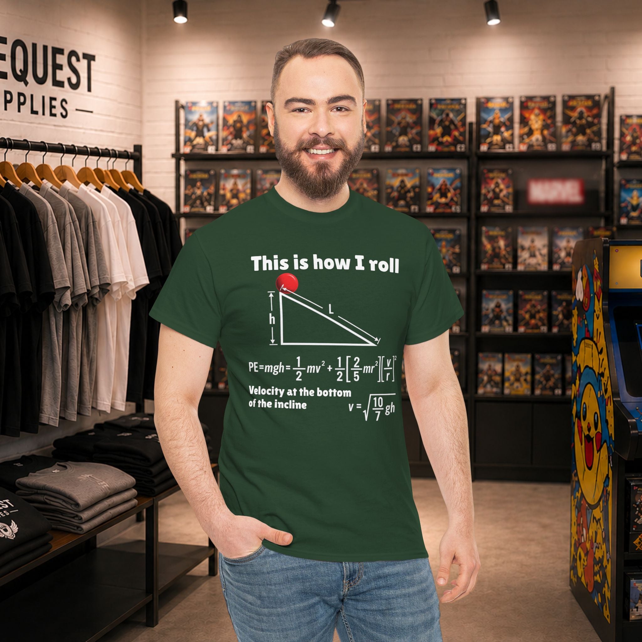 “This Is How I Roll” Physics Humor T-Shirt