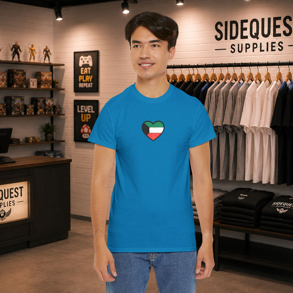 Kuwait heart T-Shirt  (embroidery)