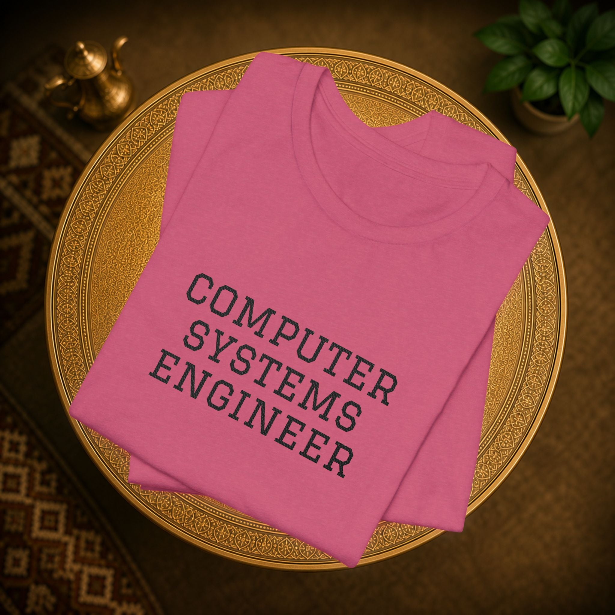 Computer Systems Engineer T-Shirt | Text Typography Tech Tee