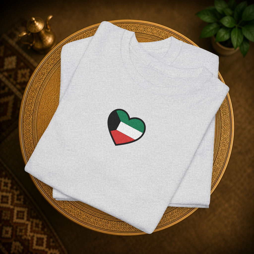 Kuwait heart T-Shirt  (embroidery)