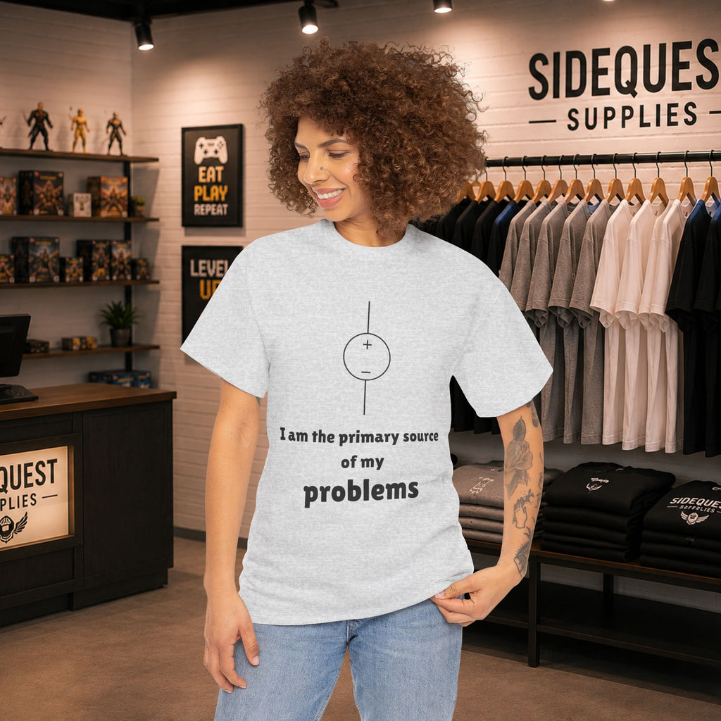 I Am the Primary Source of My Problems ⚡😅 Unisex Heavy Cotton Tee