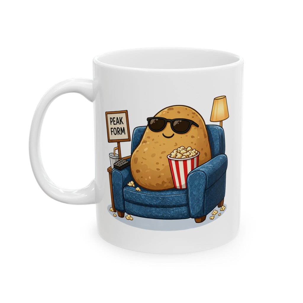 Peak Form Couch Potato Ceramic Mug in 11oz/15oz