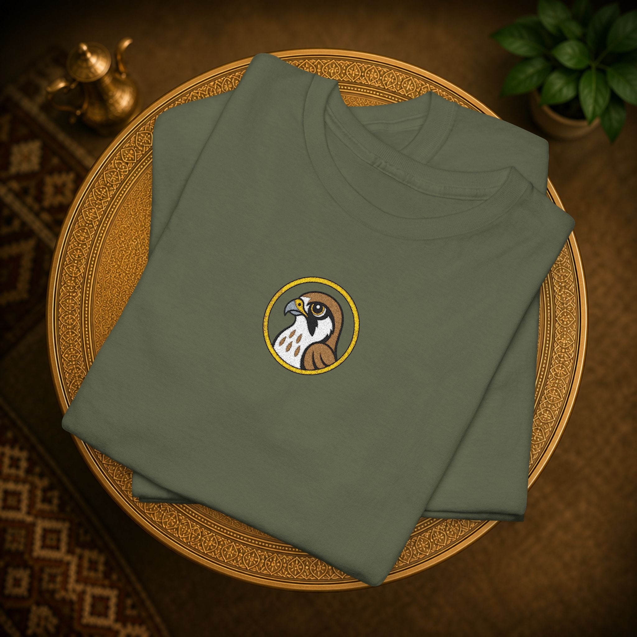 Arabic Falcon T-Shirt  (embroidery)