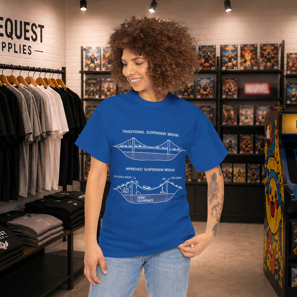 Best bridge design Unisex Heavy Cotton Tee