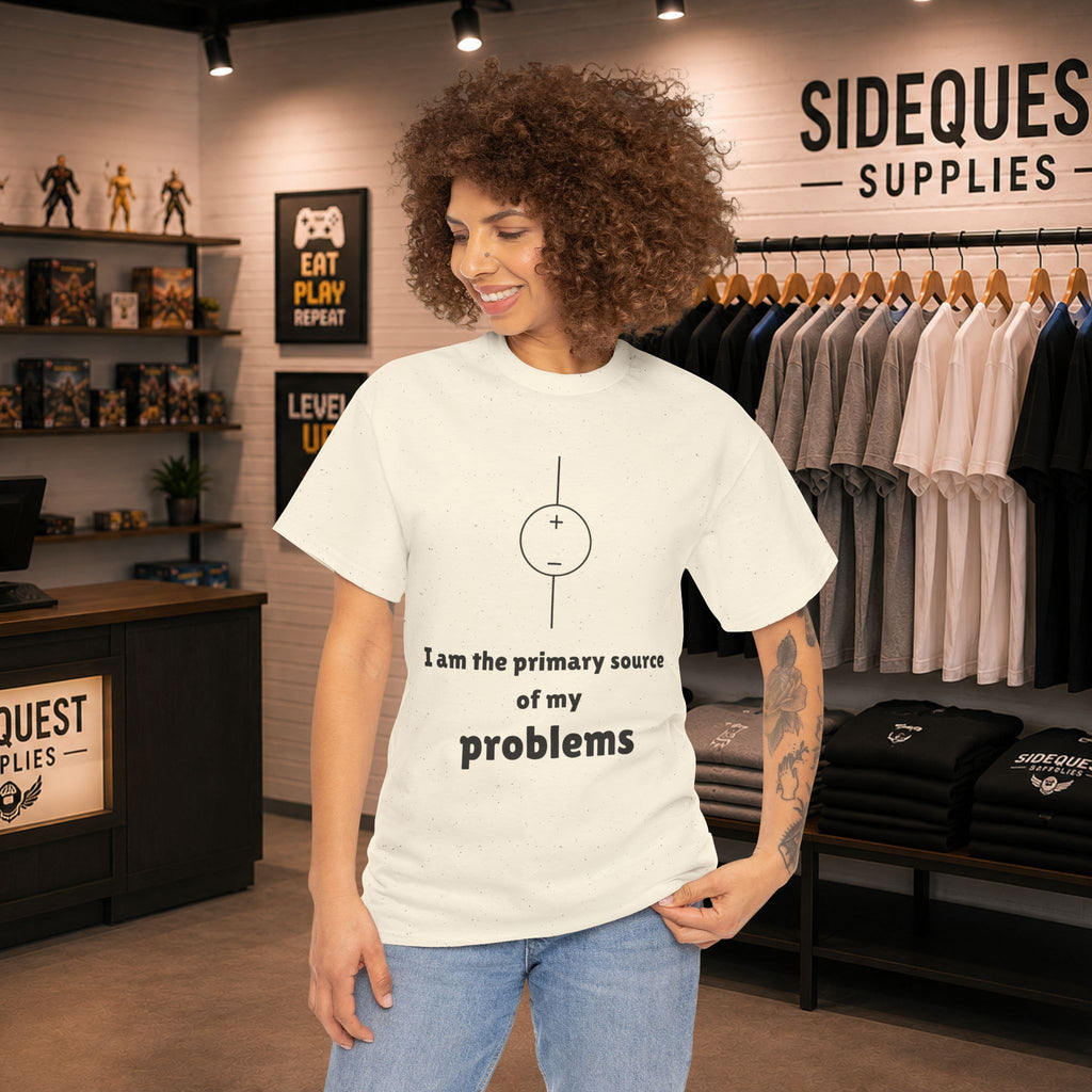 I Am the Primary Source of My Problems ⚡😅 Unisex Heavy Cotton Tee