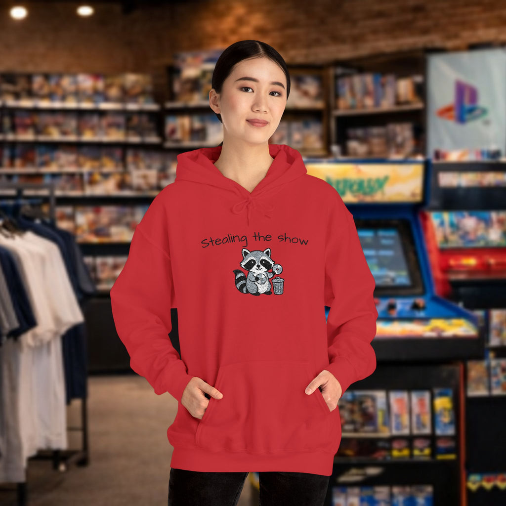 Cute Hedgehog embroidery Hoodie "Stealing the show" — cosy comfy and warm hoodie