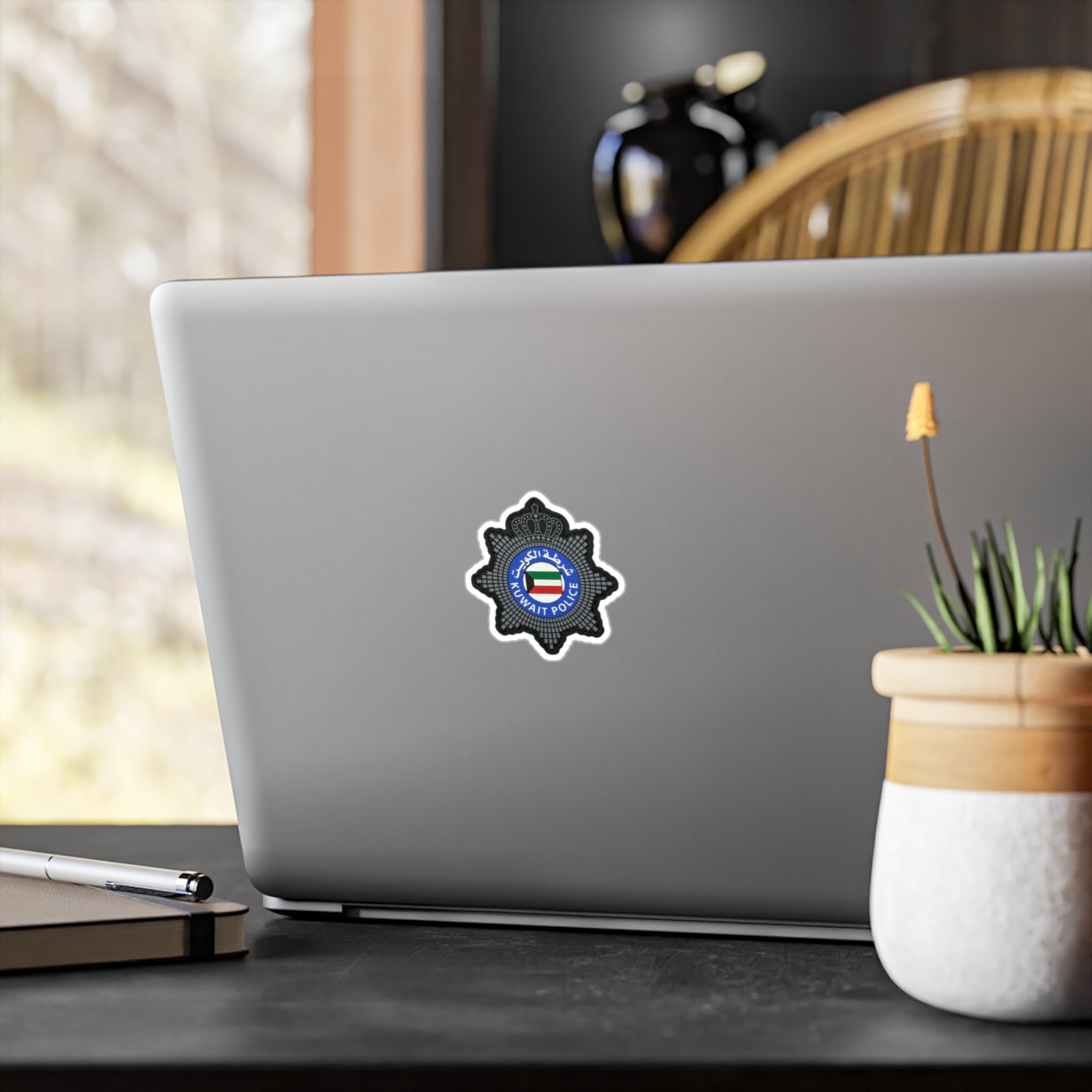 Kuwait Police Badge Sticker kiss-cut vinyl decal | Kuwait flag emblem