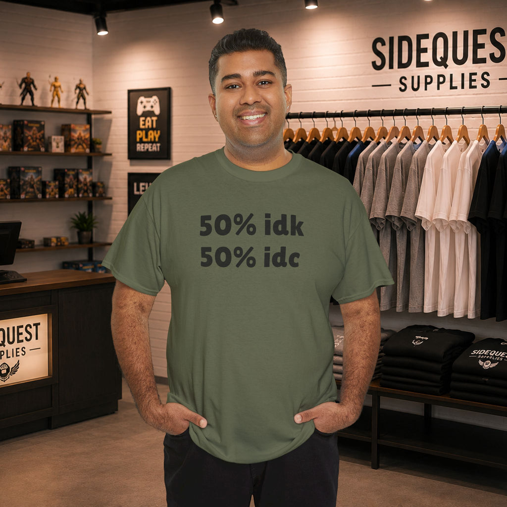 50% idk 50%  Tee