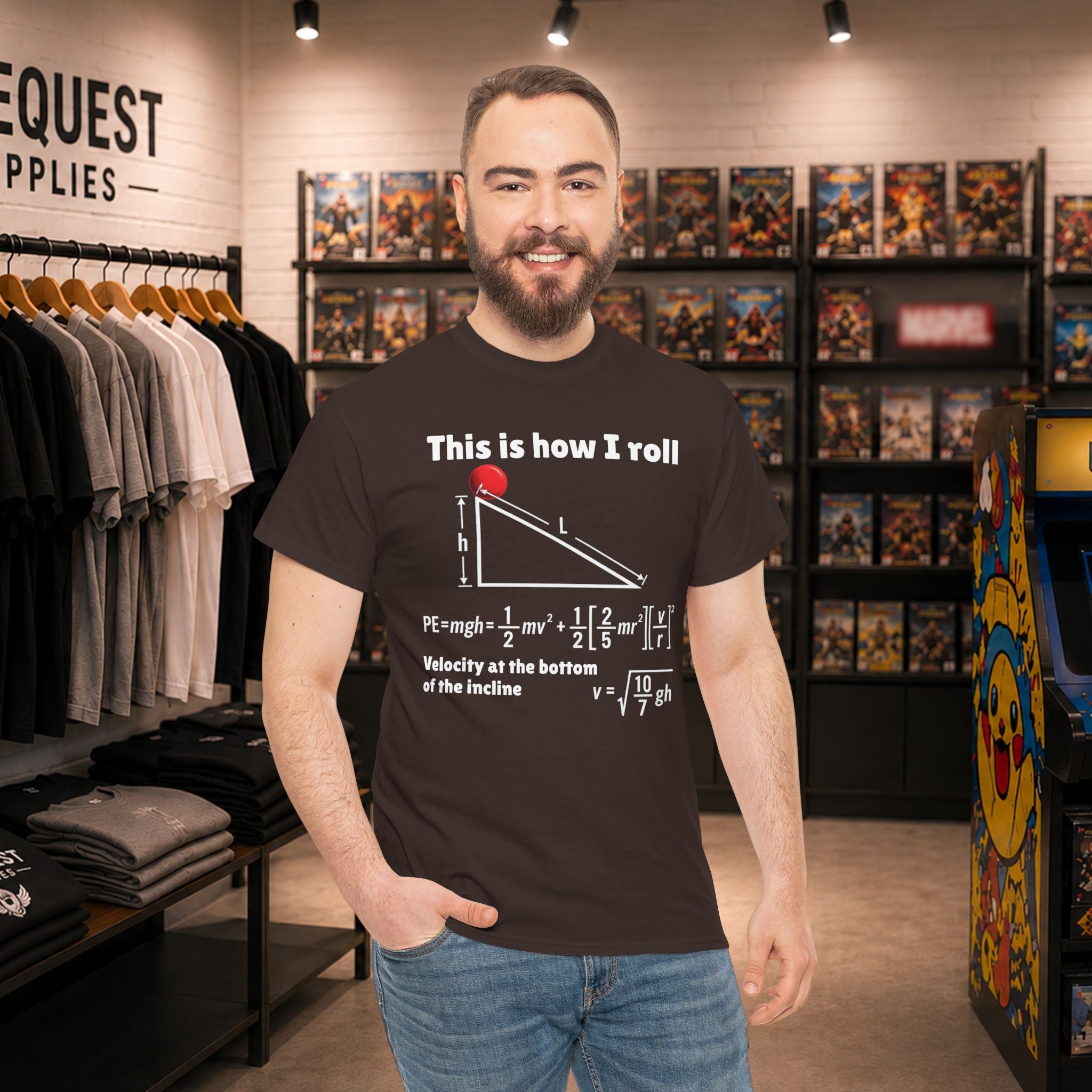 “This Is How I Roll” Physics Humor T-Shirt