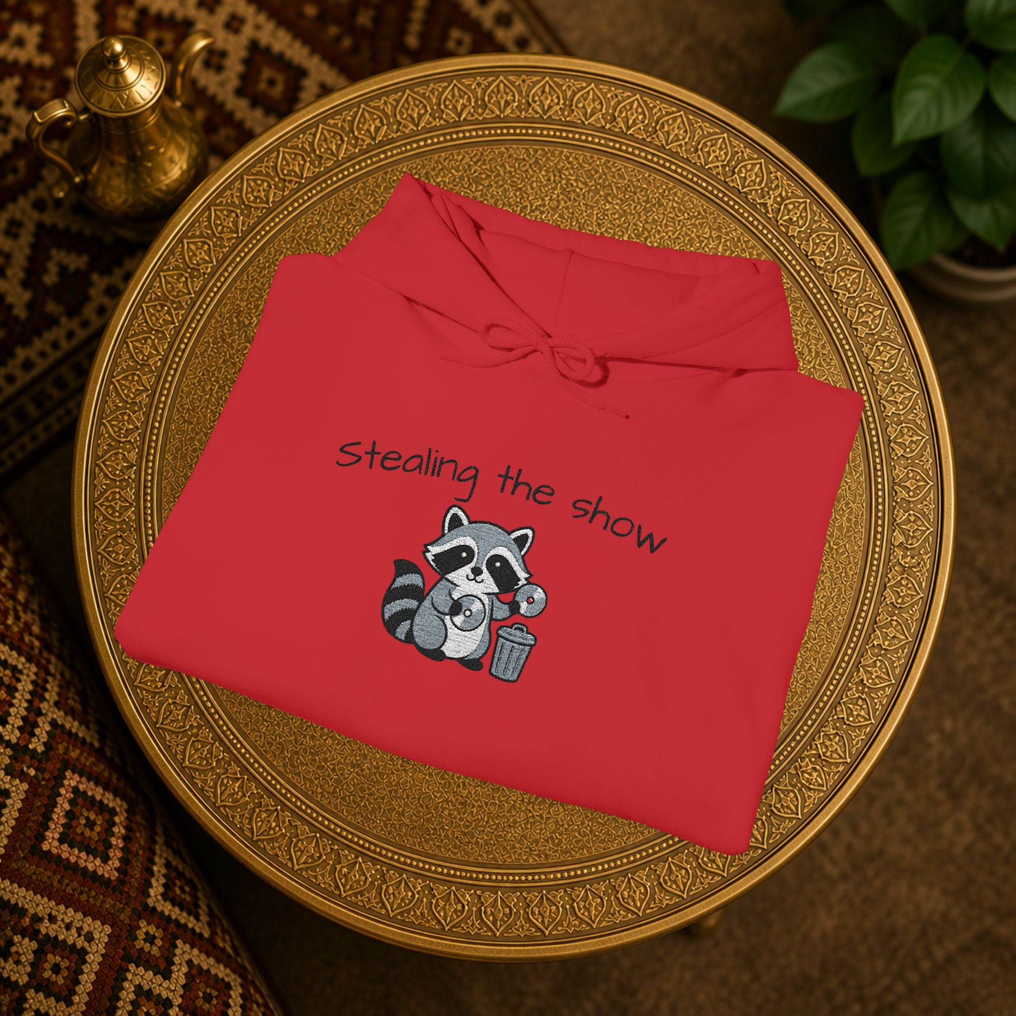 Cute Hedgehog embroidery Hoodie "Stealing the show" — cosy comfy and warm hoodie