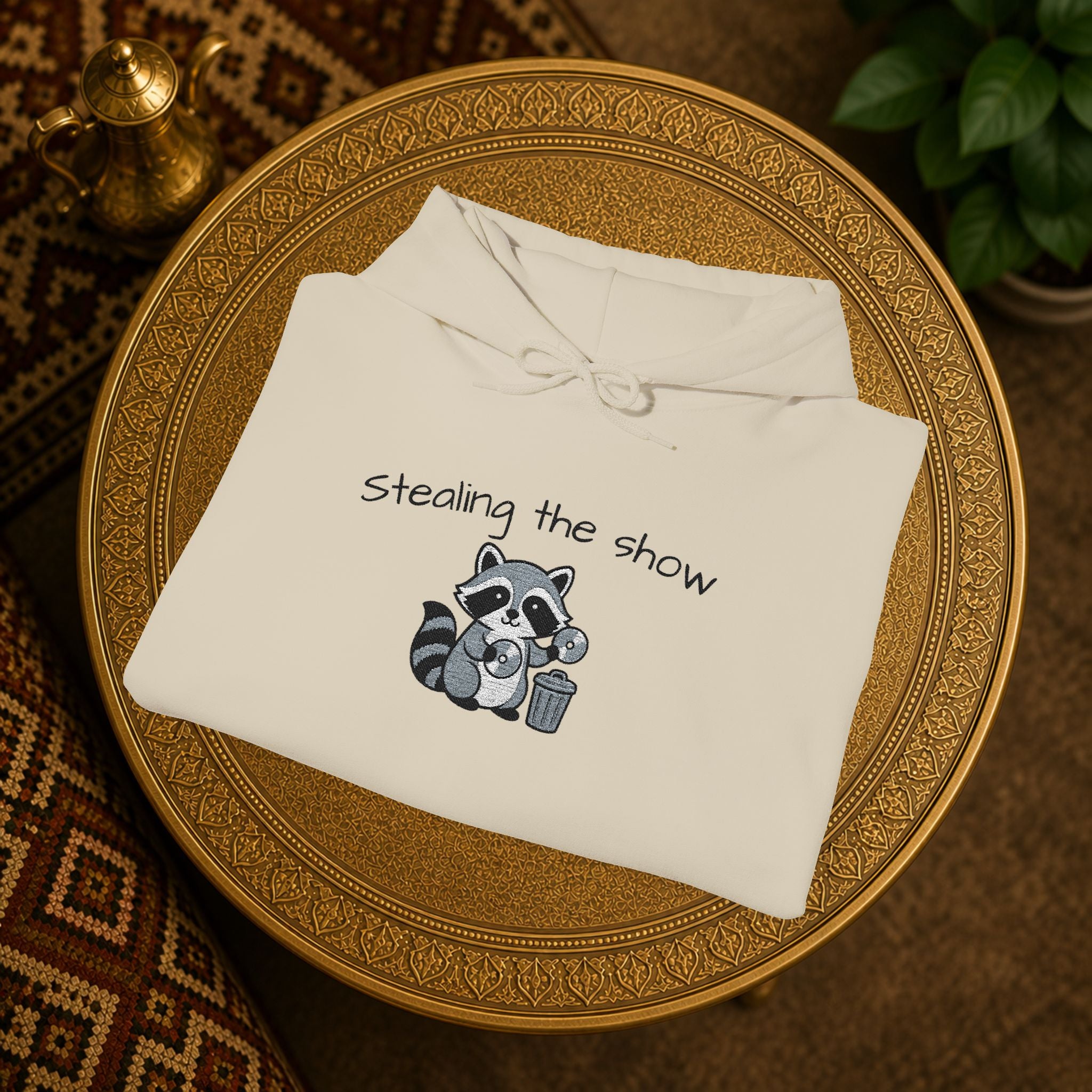 Cute Hedgehog embroidery Hoodie "Stealing the show" — cosy comfy and warm hoodie