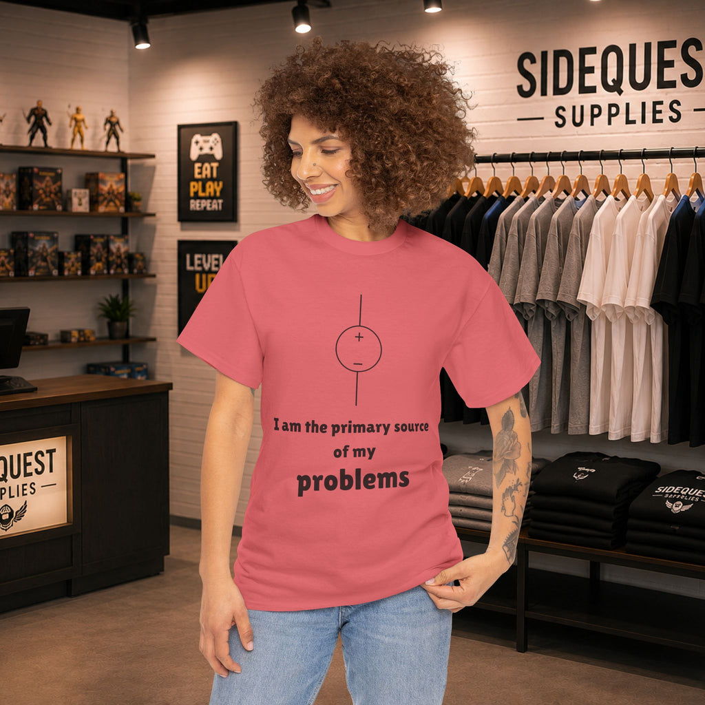 I Am the Primary Source of My Problems ⚡😅 Unisex Heavy Cotton Tee