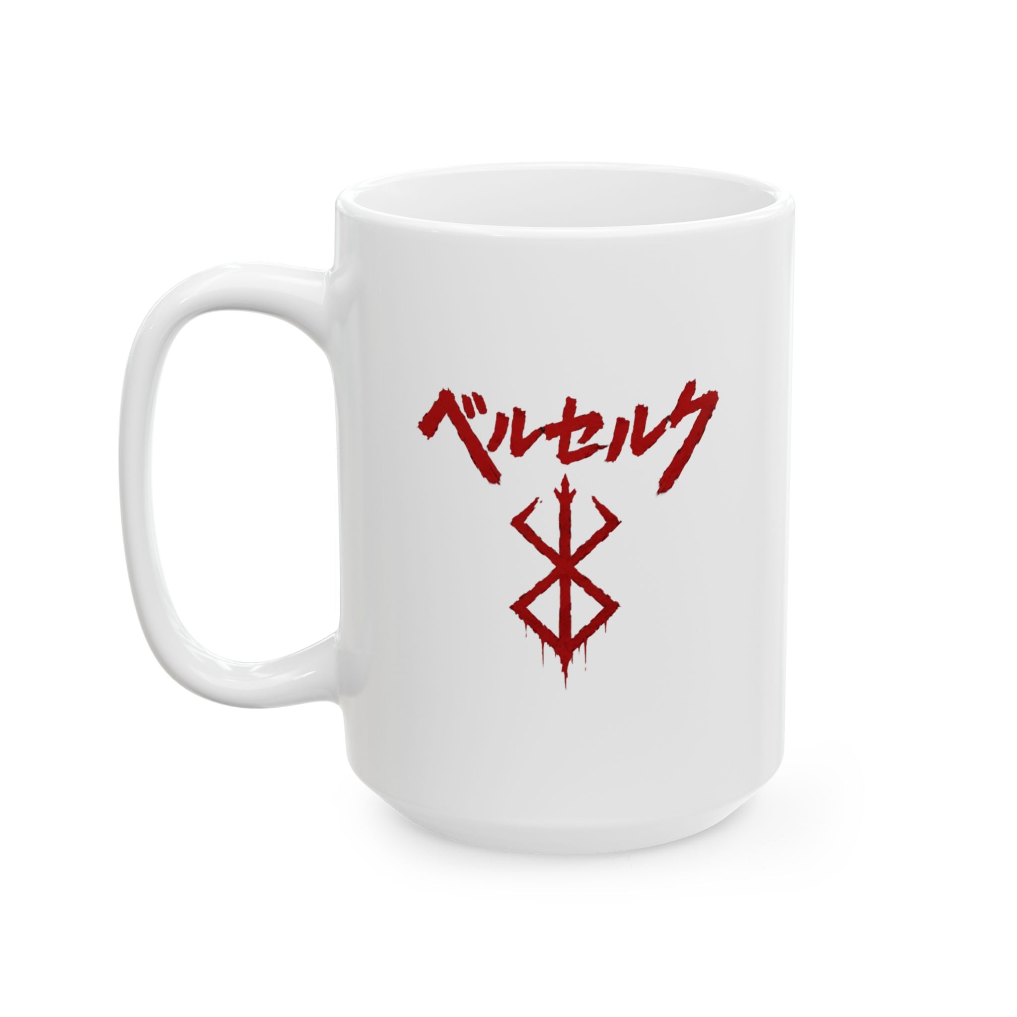 Berserk text in Japanese and Berserk Logo - Mug
