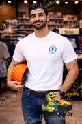 Blue kuwait eagle oil company logo for engineers T-Shirt, small chest embroidery KOC