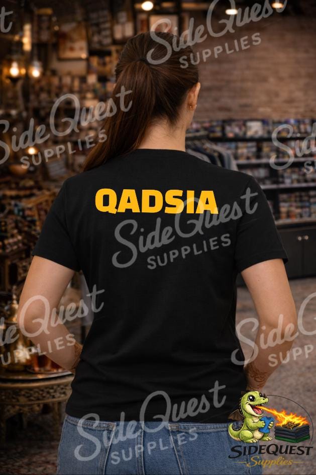 Qadsia Sporting Club T-Shirt | Kuwait Football Crest Tee | Front Logo & Back QADSIA Print | Comfort Colors | soccer | gulf| middle east